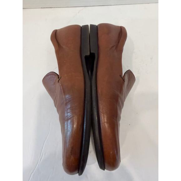 Authentic Prada Men\'s Brown Leather Slip On Classic Luxury Loafer‎ Shoes Sz 6.5 main image 9
